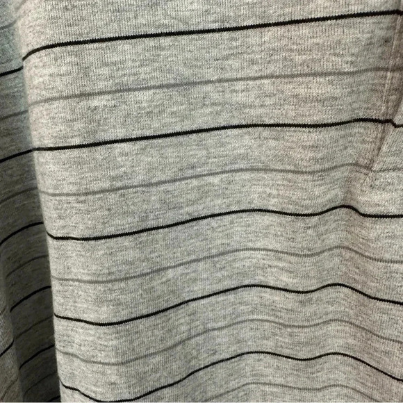 David Taylor Collection Men's Short Sleeve Gray & Black Striped Polo Sz 2XL GUC - Picture 4 of 6